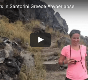 Skaros Rocks and hidden church in Santorini&nbsp;Greece